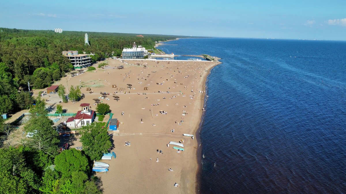 Пляж зеленогорска фото