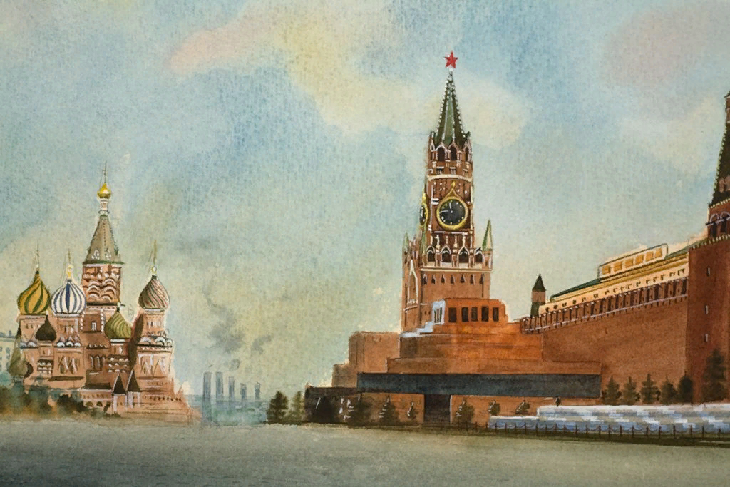 Москва картинки рисованные