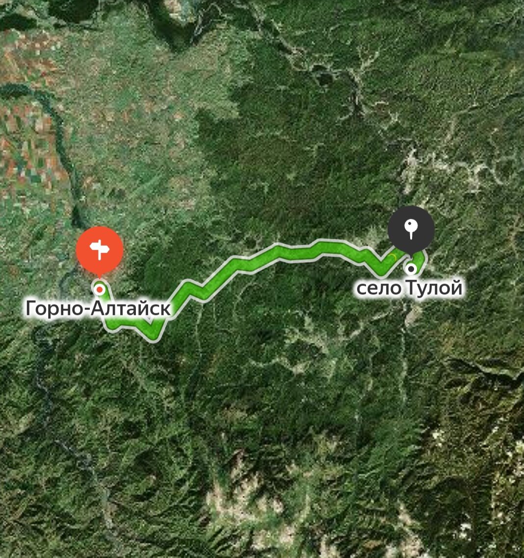 Дорога от Горно-Алтайска