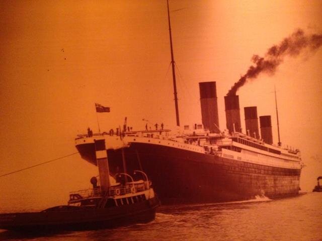 Репродукция. Фото, представленное на выставке «Титаник: как это было. Погружение в историю». Маргарита Филькова, юнкор "Вечерней Москвы"