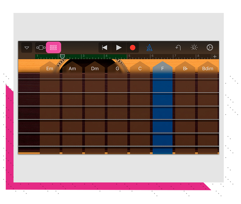 Garageband айфон рингтон. На гитаре звонок айфона 5. GARAGEBAND айфон играть мелодию схема 4.