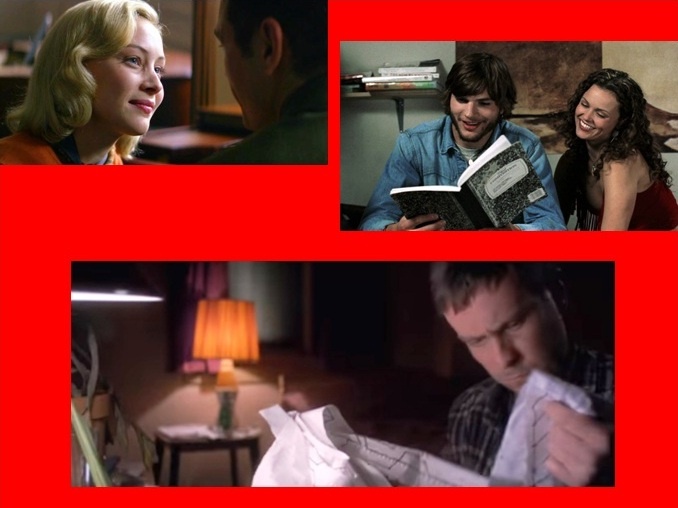 Кадры из х.ф. «Эффект бабочки» (2004), «Сумеречная сеть» (2009), «11.22.63» (2016, сериал).