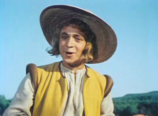 Вячеслав Жариков. Кадр из киноленты «Новые похождения Кота в сапогах» (1958)