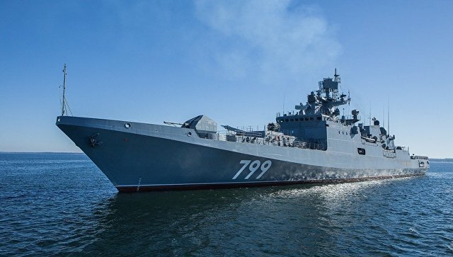 Сторожевой корабль дальней морской зоны проекта 11356 "Адмирал Макаров", бортовой номер 799
