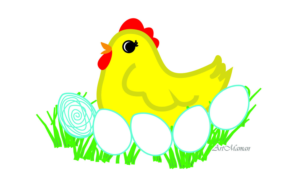 Шаблон "клубочки" - Пасха