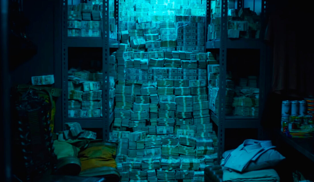 Деньги барона - кадр из фильма "Тройная граница"