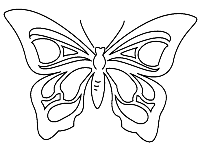 1. Нарисованные бабочки