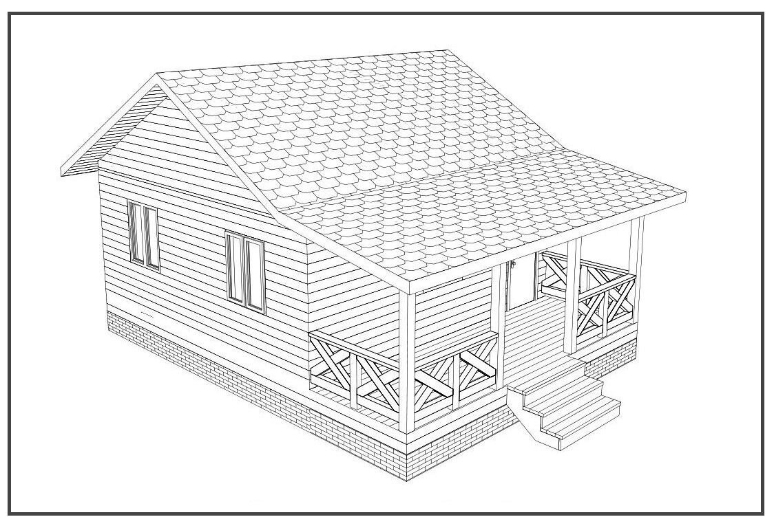 Чертеж дачи. Одноэтажный дом 6х6 с террасой 2х6. Чертеж дачного дома. Эскизы дачных домов. Чертежи дачных домиков.