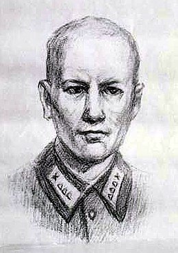 Рисунок по памяти, сделанный сослуживцем в 90-е годы