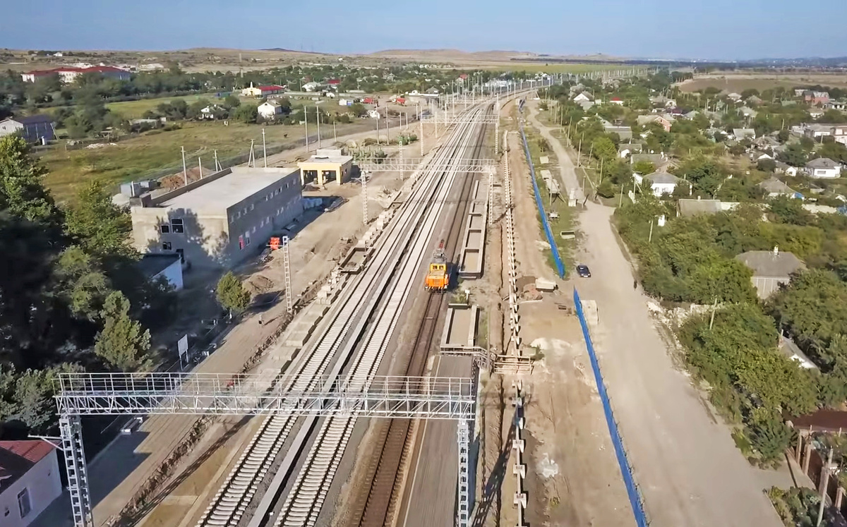 Реконструкция ж\д станции "Багерово". Источник: YouTube канал "Андрей Половинкин".