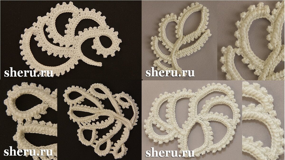 Фото связанных узоров по схемам