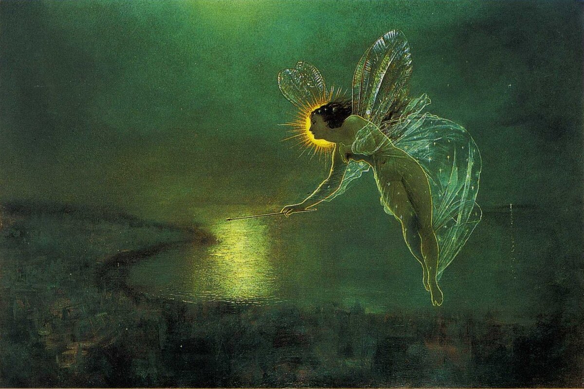 Дух Ночи. Джон Аткинсон Гримшоу. 1879 г.