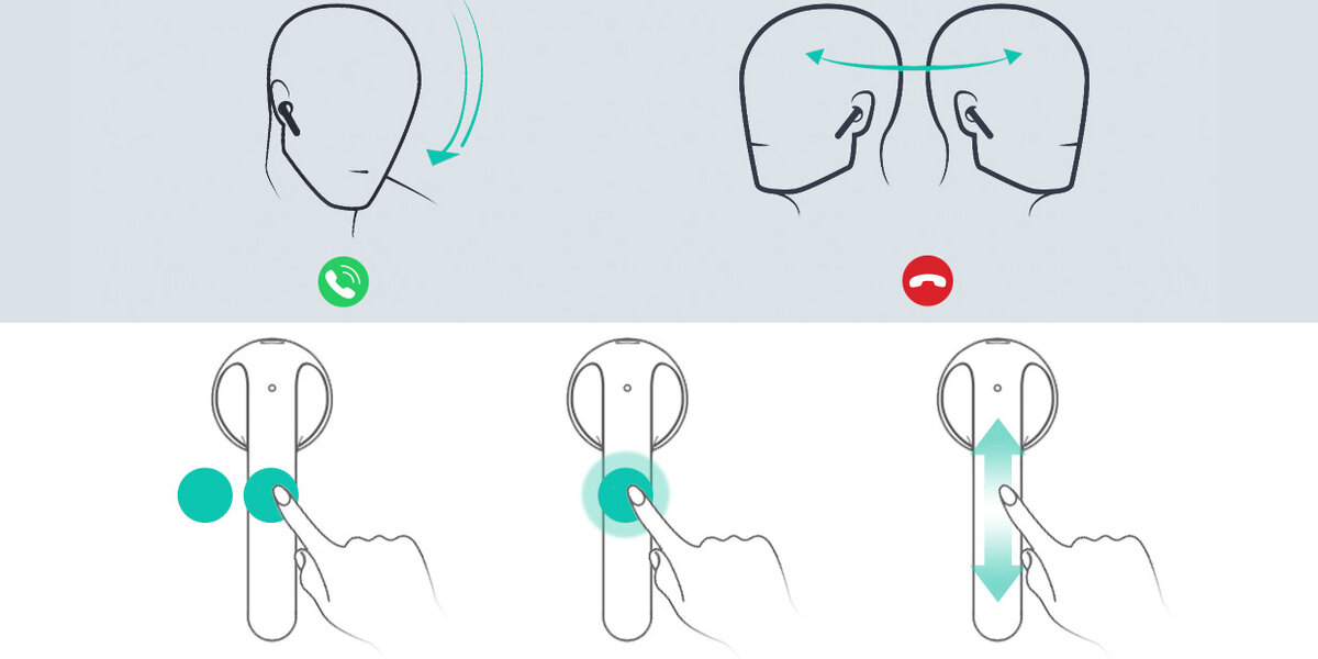  Так можно управлять наушниками 