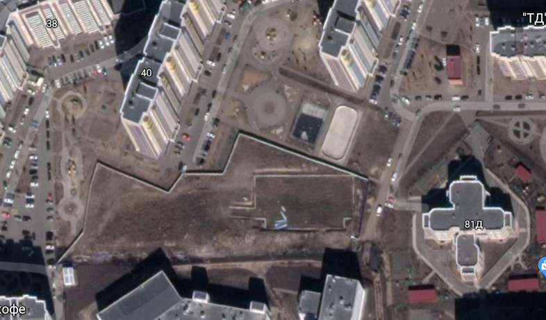 Так выглядит пустой участок со спутника Фото: Google Maps