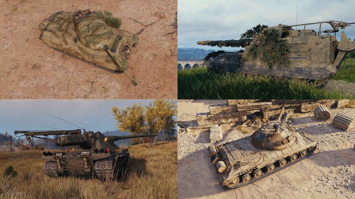 Четыре стиля: Progetto M35 mod. 46, Объект 261, Kranvagn, ИС-3