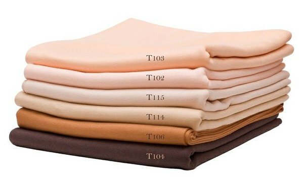 Варианты цветов трикотажа Белый Ангел