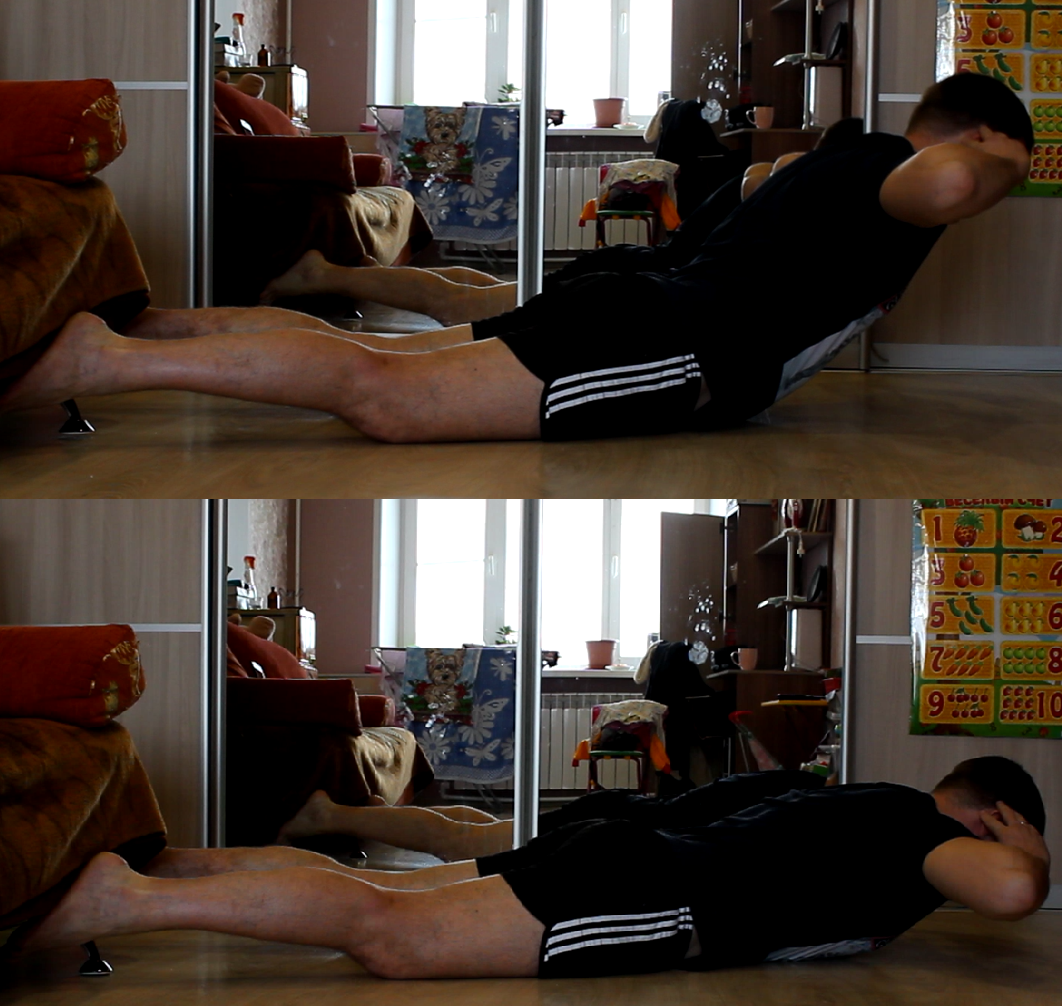 Упражнение гиперэкстензия.