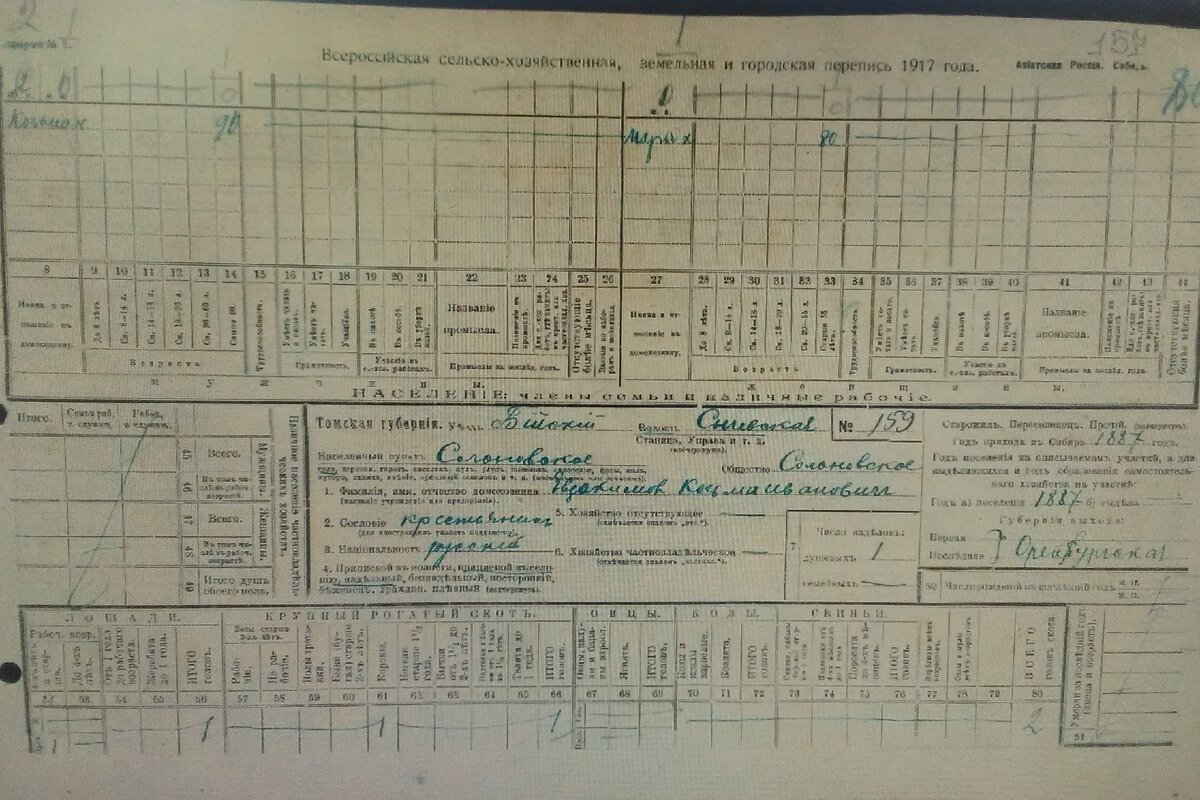 Крестьянские ведомости. Карточка сельскохозяйственной переписи 1917 года. Архив Алтайского края перепись 1917. Карточка переписи 1917 года Алтайского края. Всероссийская сельскохозяйственная перепись 1917.