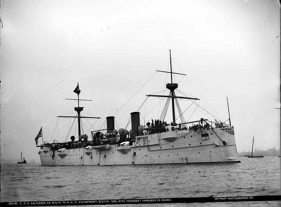 Вскоре после ввода в строй в январе 1890 г.