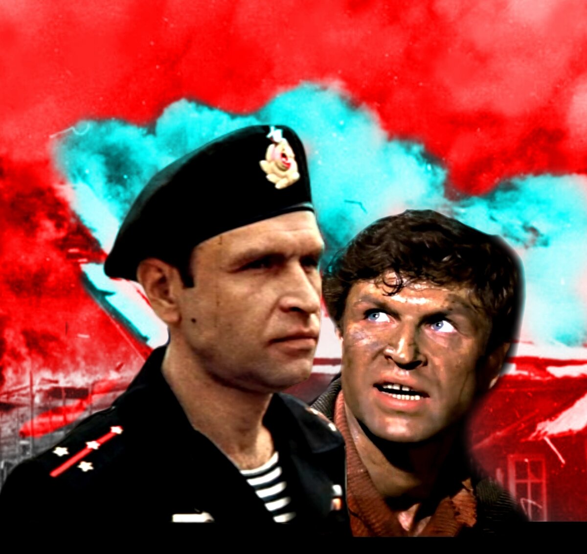 Фотоколлаж. Кадры из фильмов. Актёр Вадим Спиридонов.