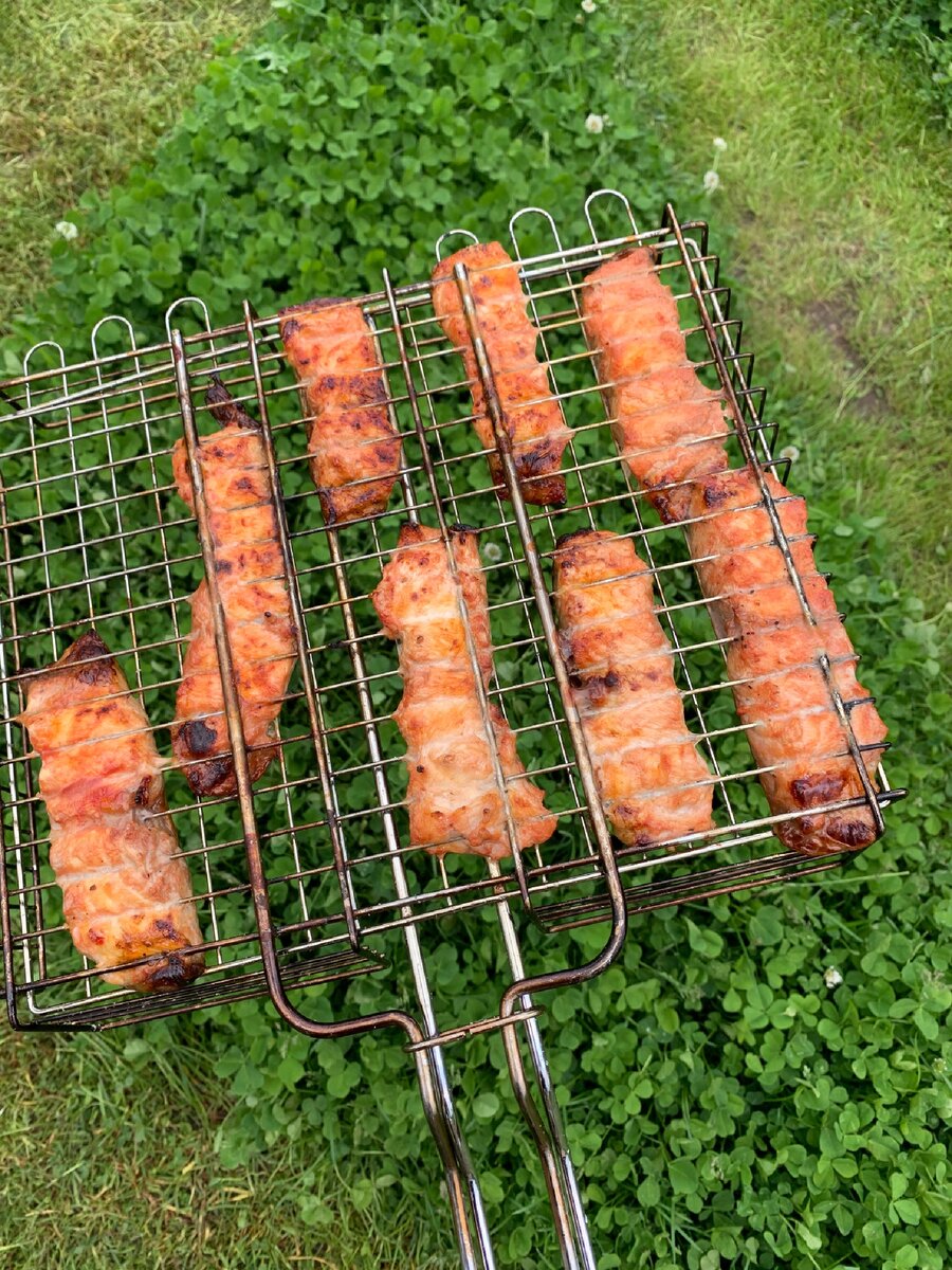 Готовый шашлык из сома!