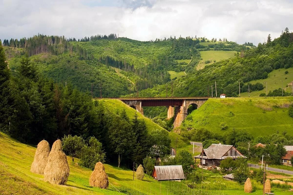 Село Яремче Карпаты