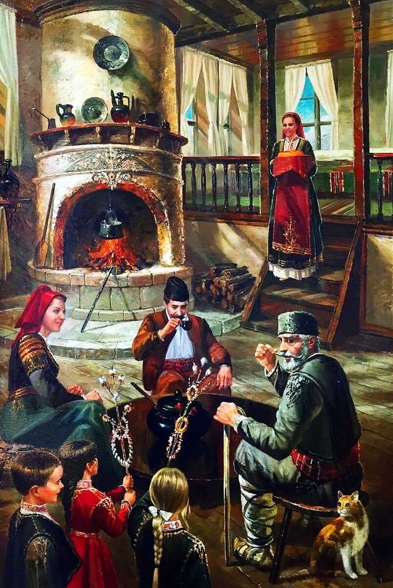 Рождество. Работа современного болгарского художника Васила Горанова, https://www.liveinternet.ru/tags/васил%20горанов/