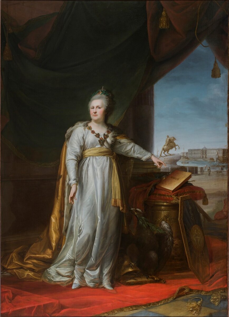 Андреас Каспар Гюне. Портрет императрицы Екатерины II. 1791 г. 