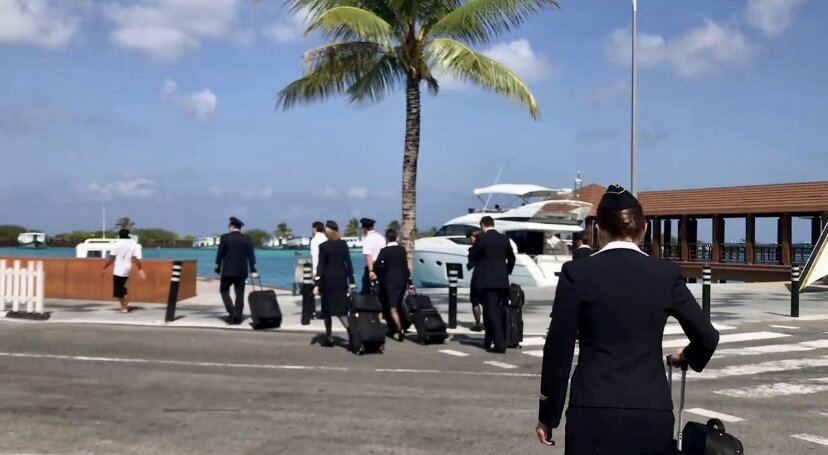 Экипаж Аэрофлота в командировке на Мальдивы