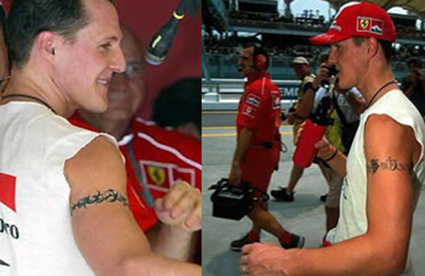 Татуировки Михаэля Шумахера