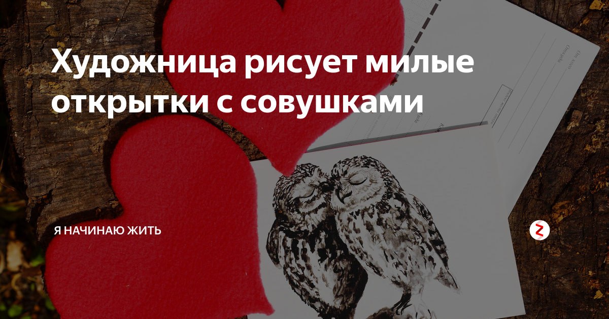 Художница рисует милые открытки с совушками | Я НАЧИНАЮ ЖИТЬ | Дзен