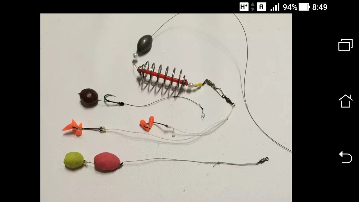 фото оснастка фидер на карпа: донка пружина