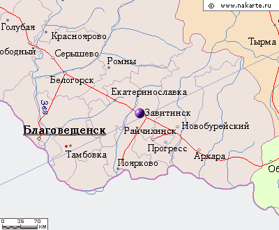 От Завитинска до Благовещенска 170 км пути. Полтора-два часа на машине или три на автобусе. Это приводит к тому, что крупные покупки жители Завитинска совершают в областной столице, а не у местных предпринимателей.