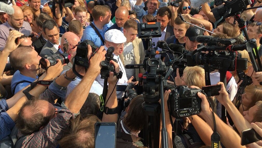 Жириновский на акции протеста