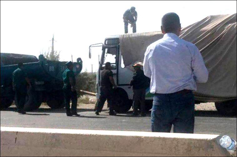 Автобус, в котором произошел взрыв. Фото из Telegram-канала Bukhara Info