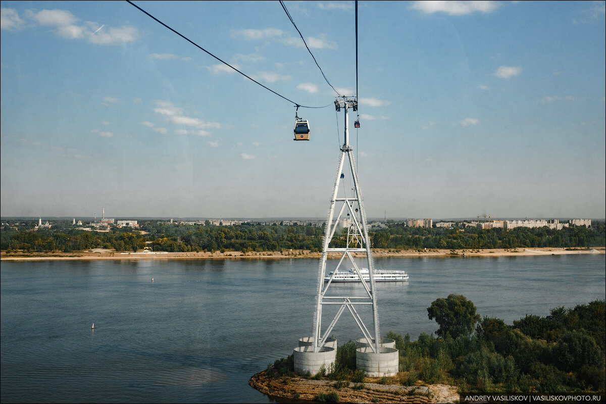 Канатная дорога нижний новгород рисунок