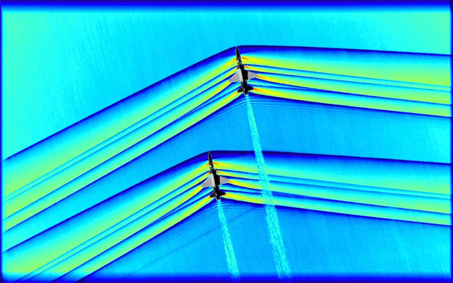 Два Т-38 всего в 10 метрах друг от друга. Фото NASA