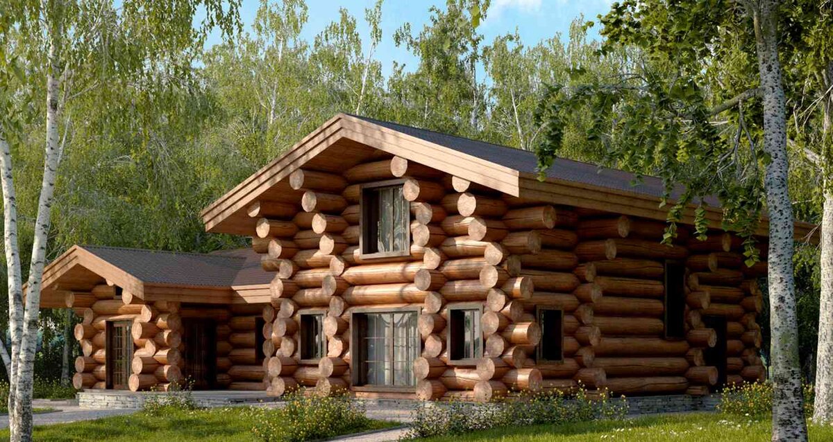 Дом из рубленного бревна Источник фото: http://stroikairemont.com/wp-content/uploads/2016/10/stroitelstvo-domov-iz-rublenogo-brevna-3.jpg