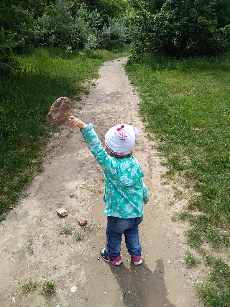 поднять камень и бросить - вот это развлечение!