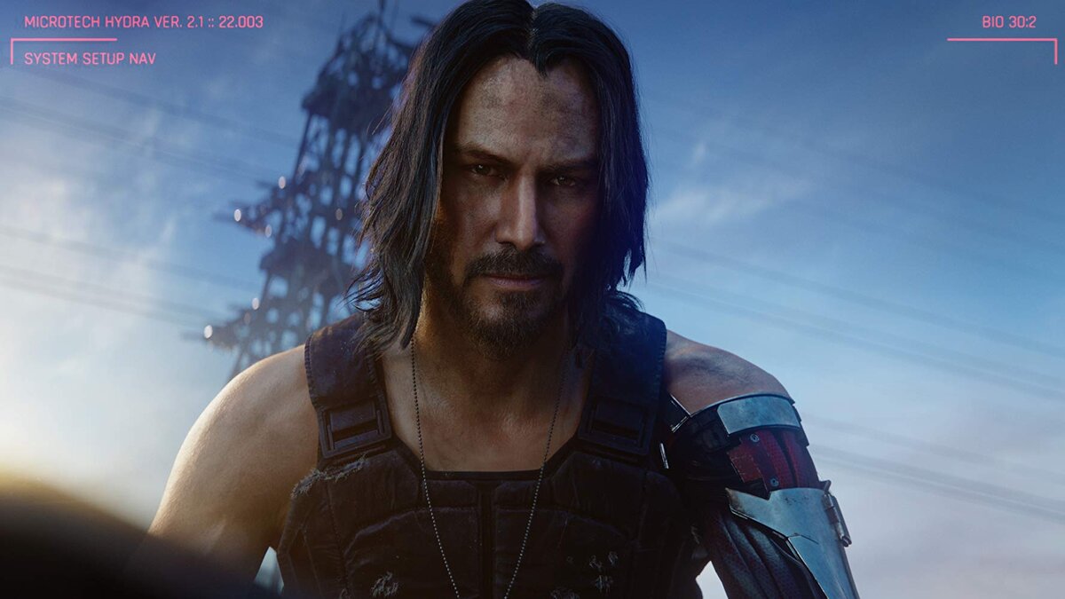                                                 Cyberpunk 2077, Джонни Сильверхенд (Киану Ривз)