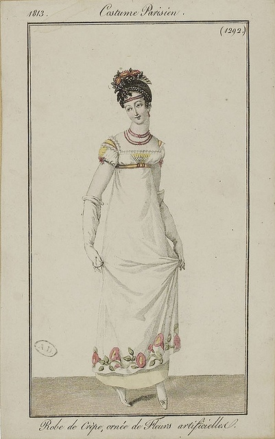 Модная гравюра из цикла "Costume Parisien", 1813. (cc) Wikimedia Commons