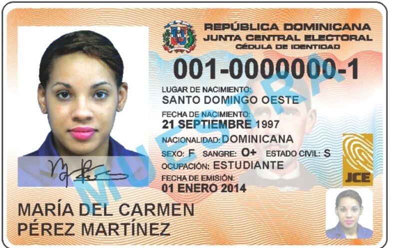 фото седулы - это замена паспорта в Доминикане для внутреннего пользования