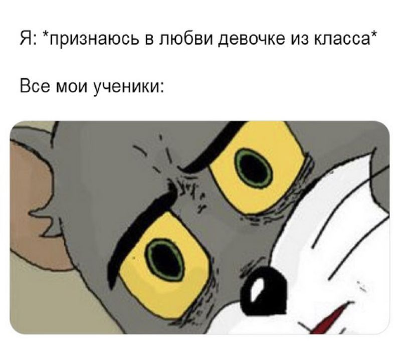 Мем с удивленным котом