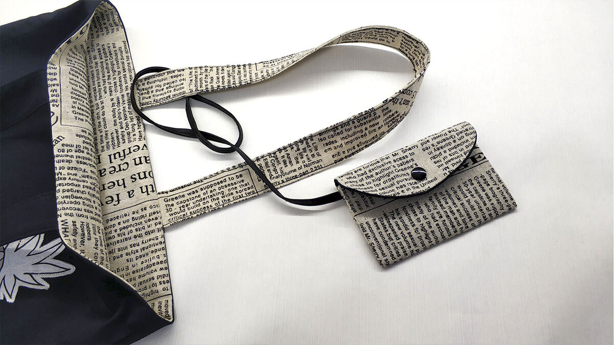 Кошелёк из той же ткани, что и шопер