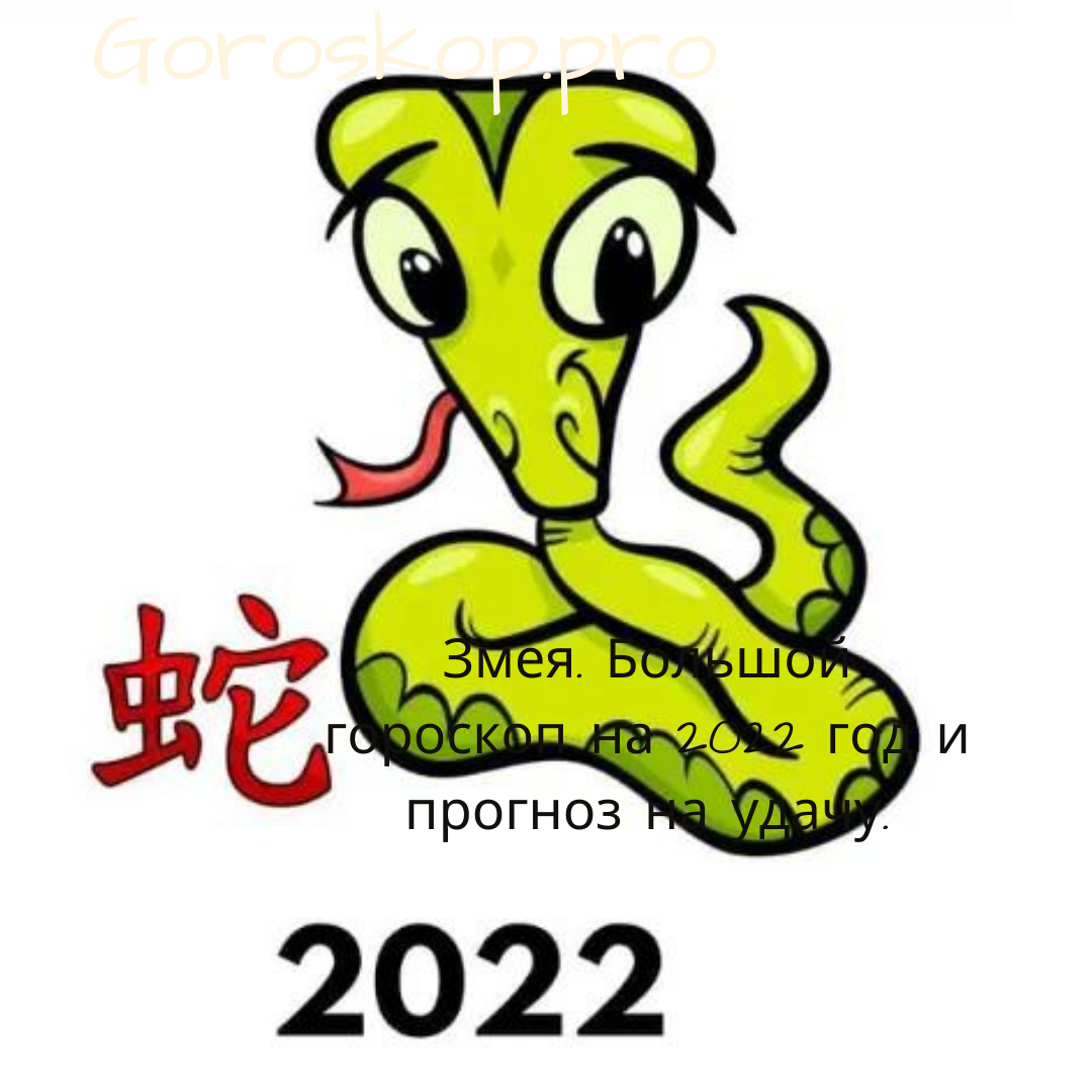 Змея. Большой гороскоп на 2022 год и прогноз на удачу. | Goroskop Pro | Дзен