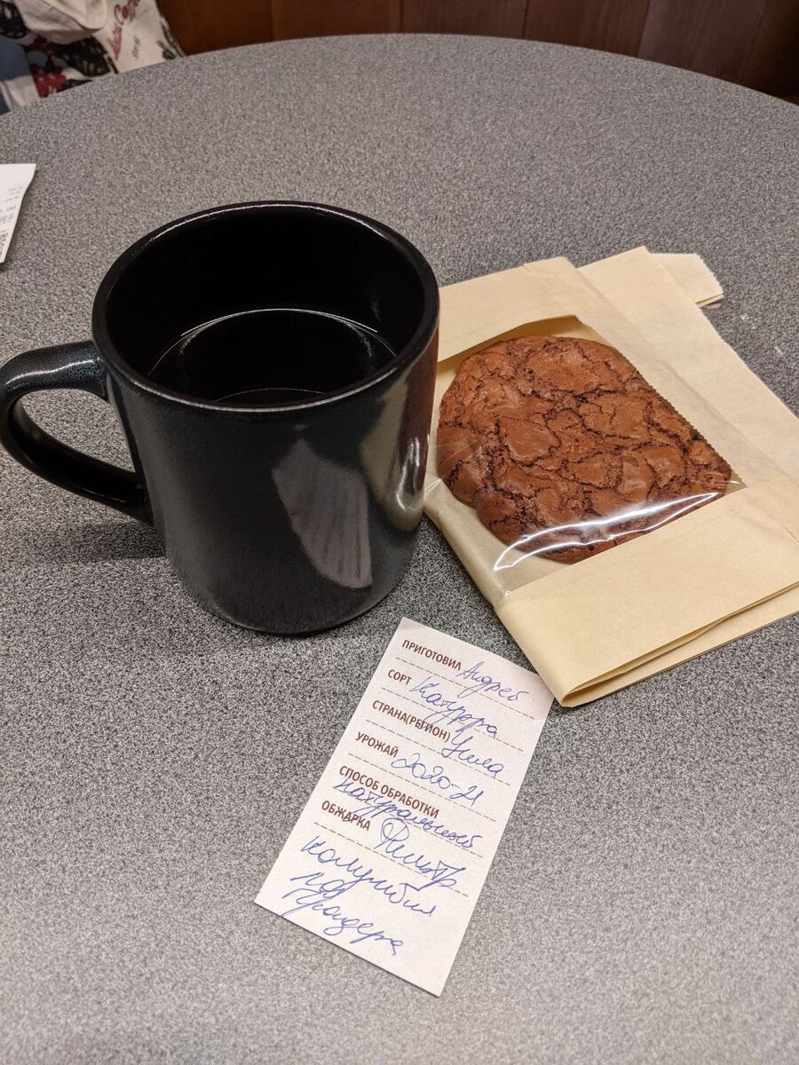 В некоторых кофейнях дают мини-памятки о кофе.