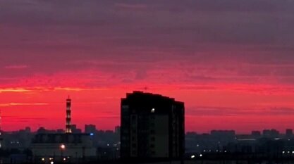 Рассвет в Новосибирске 25 августа. Фото: АСТ-54 Black