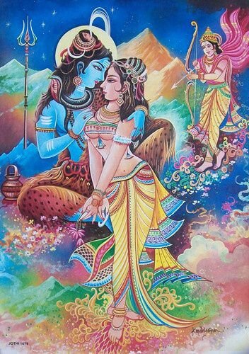 Шива и Парвати. Изображение templepurohit.com