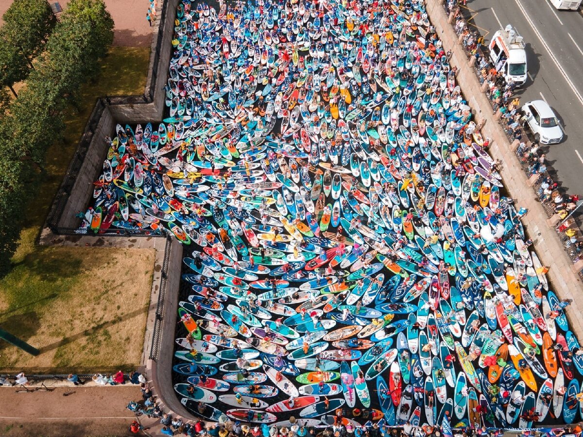 Фестиваль "Фонтанка-SUP" 5 августа 2023 года (это не фотошоп)