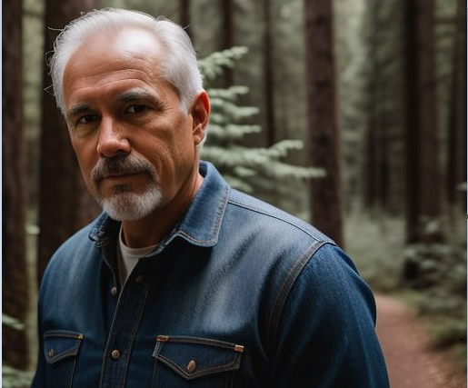 На фото мужская джинсовая рубашка фасона Regular fit в цвете индиго